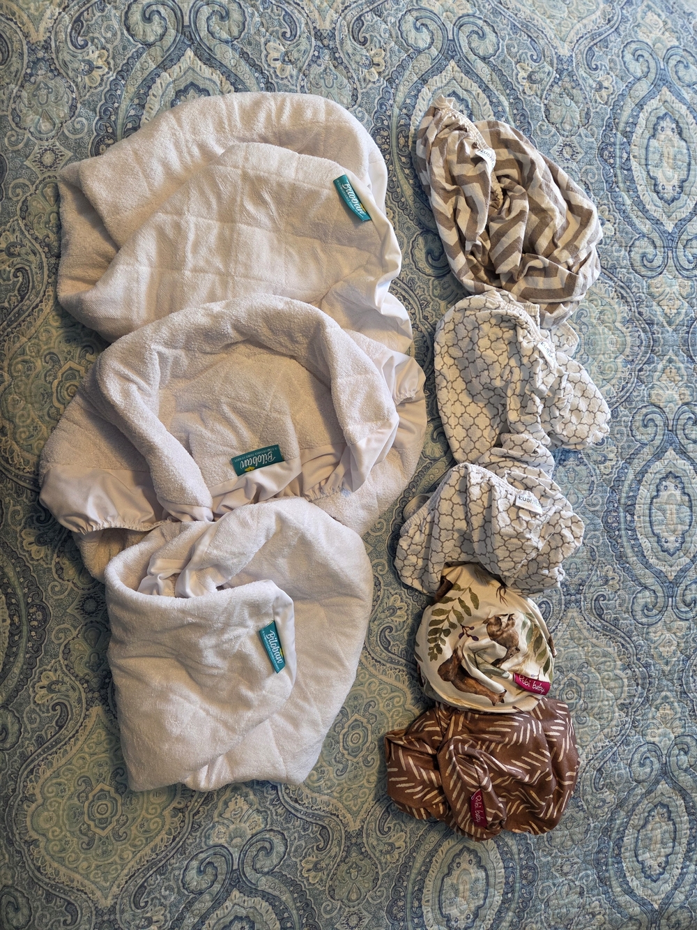 UPPAbaby Bassinet Compatible Sheets & Biloban Protector Bundle - 8 Piece Set Lot